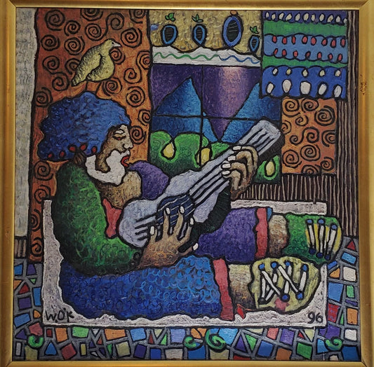 MAN WITH GUITAR by W.O.K.